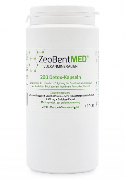 Zeolith MED 200 detoxikačních kapslí